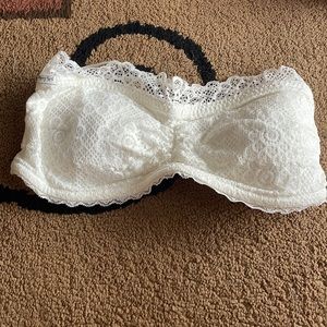 white bandeau bra
